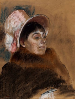 Madame Dietz Monnin, Edgar Degas - plakat 50x70 cm