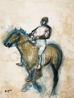 Jockey, Edgar Degas - plakat 40x60 cm