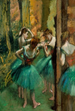 Dancers, Pink and Green, Edgar Degas - plakat 70x1