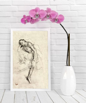 Dancer at Rest Edgar Degas - plakat 21x29,7 cm