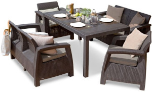 Meble ogrodowe CORFU FIESTA II Brown