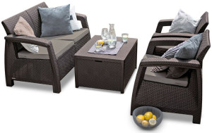 Zestaw ogrodowy CORFU BOX Brown
