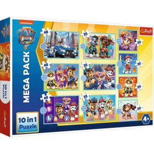 Puzzle 10w1 Psy pieski dla dzieci PAW Psi Patrol