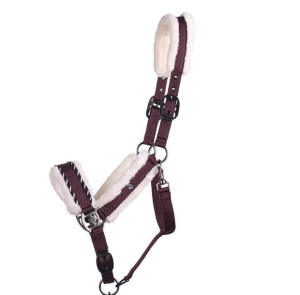 Kantar parciany z futrem Diamond QHP bordowy