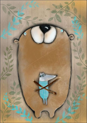 Miś - plakat 40x50 cm