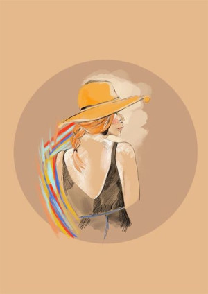 Kapelusz - plakat 70x100 cm