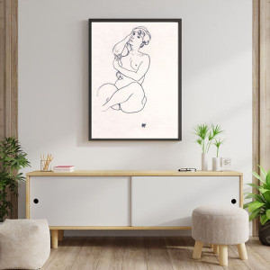 Nude, Egon Schiele - plakat 70x100 cm