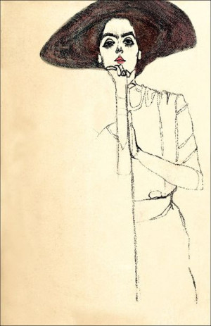 Portrait of a Woman, Egon Schiele - plakat 59,4x84