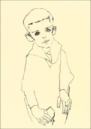 Portrait of Herbert Rainer, Egon Schiele - plakat