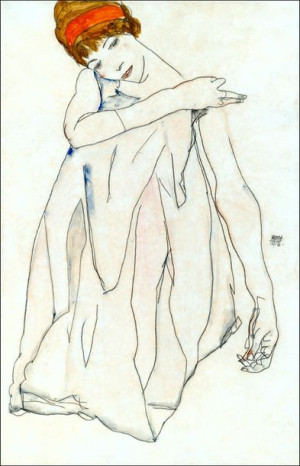 Dancer, Egon Schiele - plakat 30x40 cm