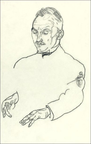 Dr. Koller, Egon Schiele - plakat 40x60 cm