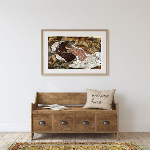 Eros, śmierć i ból, Egon Schiele - plakat 100x70 c