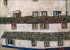 Ściana domu (okno), Egon Schiele – plakat 30x20 cm