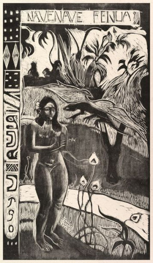 Delightful Land, Paul Gauguin - plakat 60x80 cm