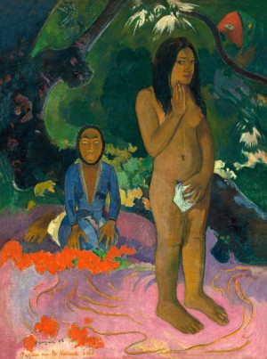 Words of the Devil, Paul Gauguin - plakat 60x80 cm