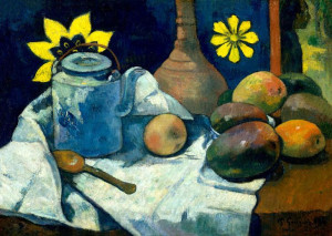 Still Life with Teapot and Fruit, Paul Gauguin - p