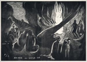 The Devil Speaks, Paul Gauguin - plakat 80x60 cm