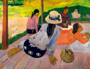 The Siesta, Paul Gauguin - plakat 59,4x42 cm