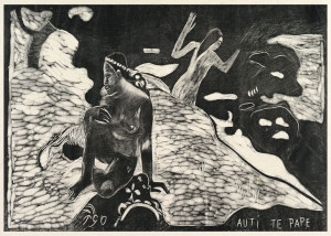 Auti Te Pape, Paul Gauguin - plakat 50x40 cm
