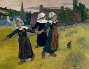 Breton Girls Dancing, Pont-Aven, Paul Gauguin - pl