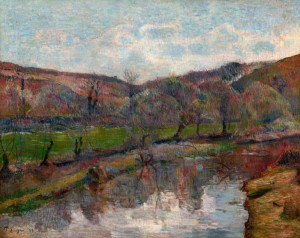 Brittany Landscape, Paul Gauguin - plakat 50x40 cm
