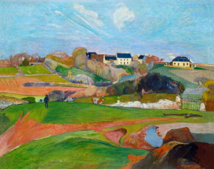Landscape at Le Pouldu, Paul Gauguin - plakat 70x5