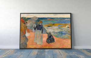 Atthebeach, Paul Gauguin - plakat 29,7x21 cm