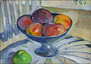 Fruit Dish on a Garden Chair, Paul Gauguin - plaka