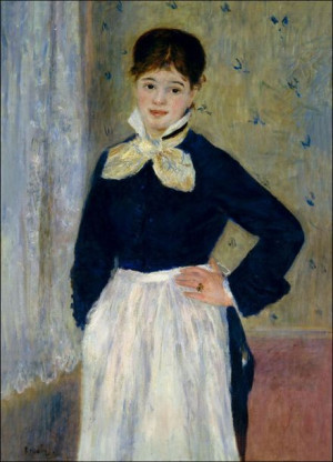 A Waitress at Duval_s Restaurant, Auguste Renoir -