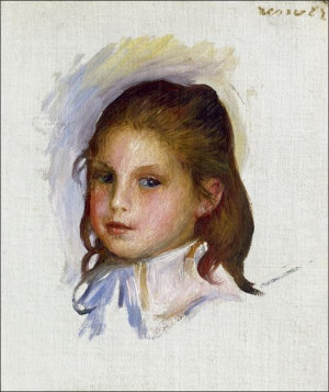 Child with Brown Hair, Auguste Renoir - plakat 60x