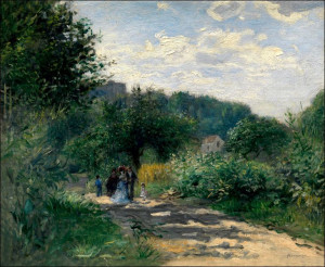 A Road in Louveciennes, Auguste Renoir - plakat 10