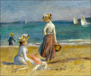 Figures on the Beach, Auguste Renoir - plakat 80x6