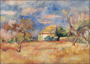 Dovecote at Bellevue, Pierre-Auguste Renoir - plak