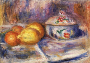 Fruit and Bonbonnière, Pierre-Auguste Renoir - pla
