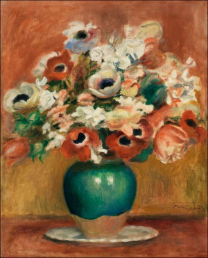 Flowers, Pierre-Auguste Renoir - plakat 30x40 cm