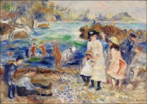 Children on the Seashore, Pierre-Auguste Renoir -