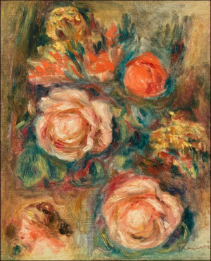Bouquet of Roses, Pierre-Auguste Renoir - plakat 2