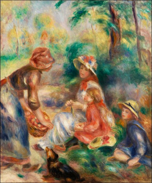 Apple Vendor, Pierre-Auguste Renoir - plakat 60x80