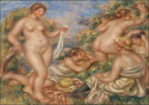 Composition, Five Bathers, Pierre-Auguste Renoir -