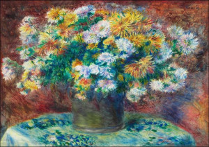Chrysanthemums (, Pierre-Auguste Renoir - plakat 6
