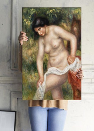 Bather Drying Herself, Pierre-Auguste Renoir - pla