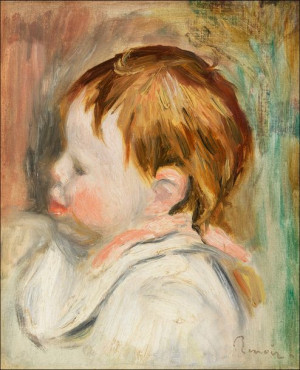 Baby’s Head, Pierre-Auguste Renoir - plakat 29,7x4