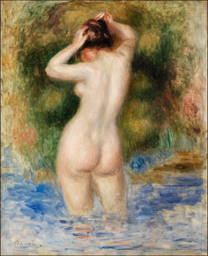 Bather, Pierre-Auguste Renoir - plakat 61x91,5 cm