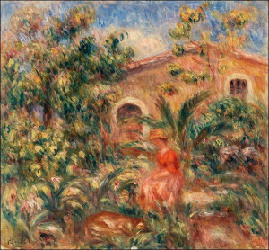 Farmhouse, Pierre-Auguste Renoir - plakat 30x30 cm