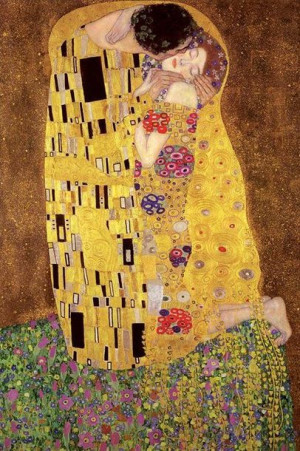 Gustav Klimt - The Kiss Pocałunek - plakat 61x91,5