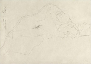 The Lovers, Gustav Klimt - plakat 80x60 cm