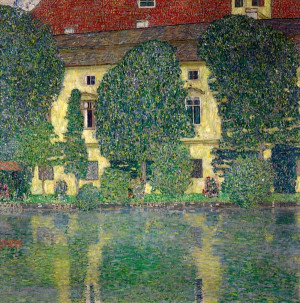Attersee, Gustav Klimt - plakat 50x50 cm