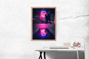 Neon Club - plakat premium 59,4x84,1 cm
