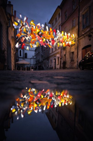 Lublin - Literki - plakat premium 20x30 cm