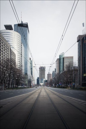 Pusta Warszawa II - plakat premium 20x30 cm